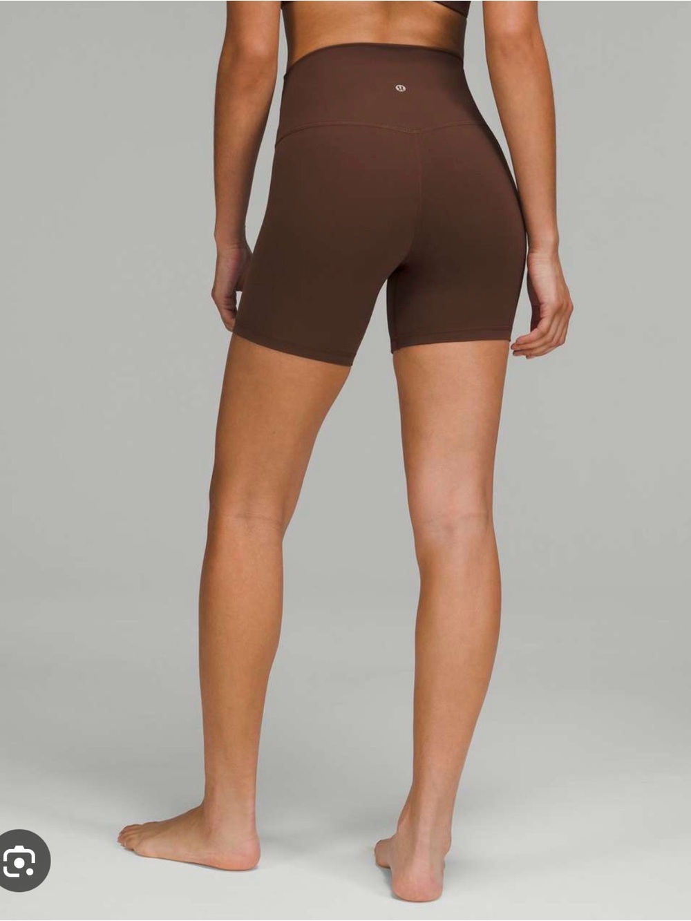 Align Brown Biker Shorts Lululemon size 6 and 6” - Picture 2 of 5